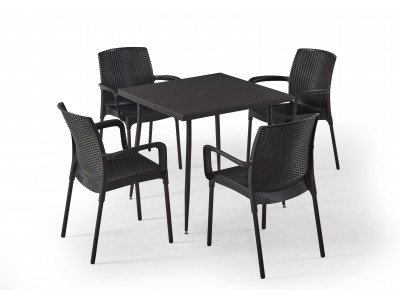 Градински комплект SUNSET set 4 (кафяво)